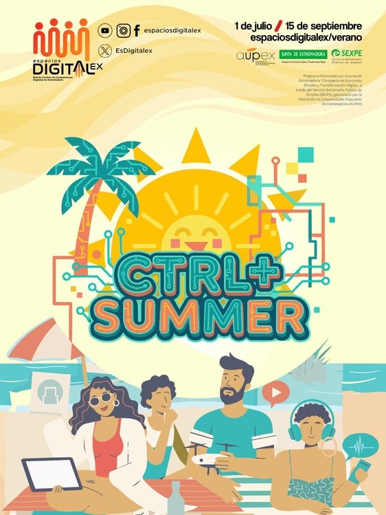 Espacio Digitalex Olivenza lanza 'Ctrl+Summer' con talleres de IA, impresión 3D y programación