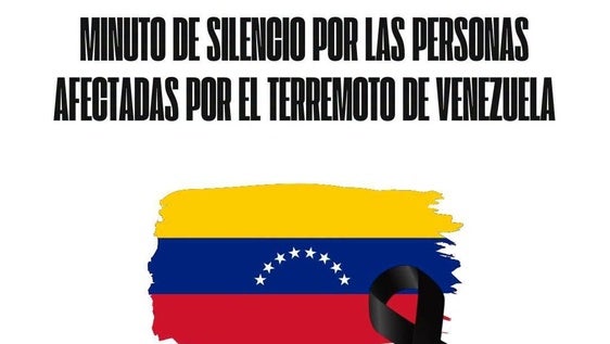 Olivenza guarda un minuto de silencio en solidaridad con Venezuela tras la tragedia sísmica