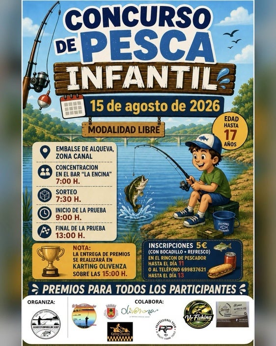 Llega una nueva edición del Concurso de Pesca Infantil con motivo de las Ferias y Fiestas