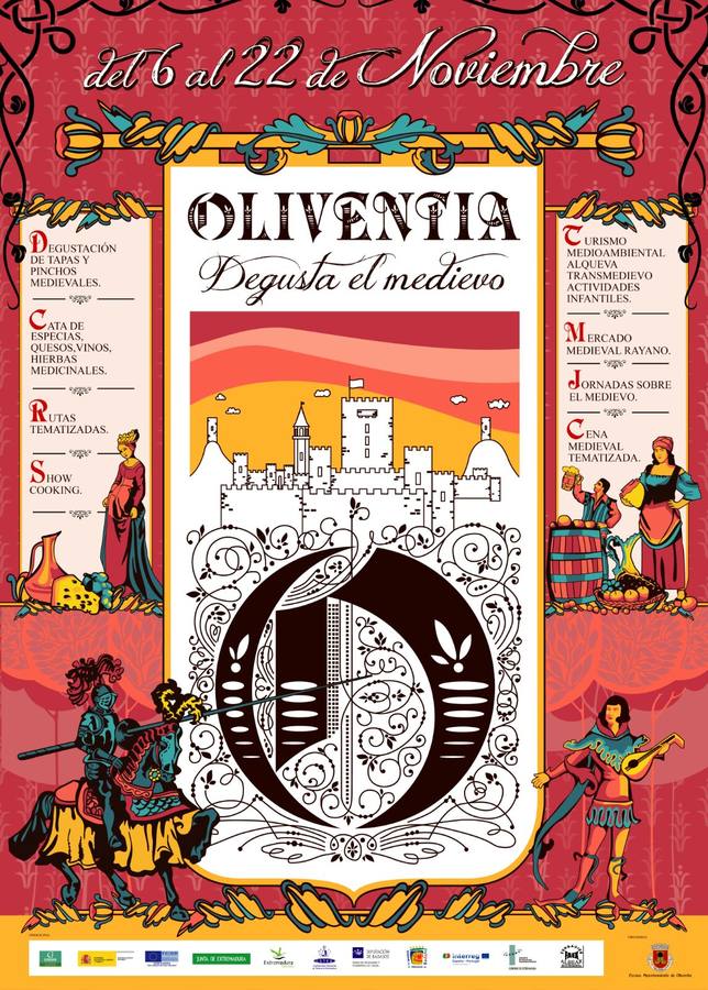 Cartel anunciador de 'Olivenza, Degusta el Medievo 2015'.