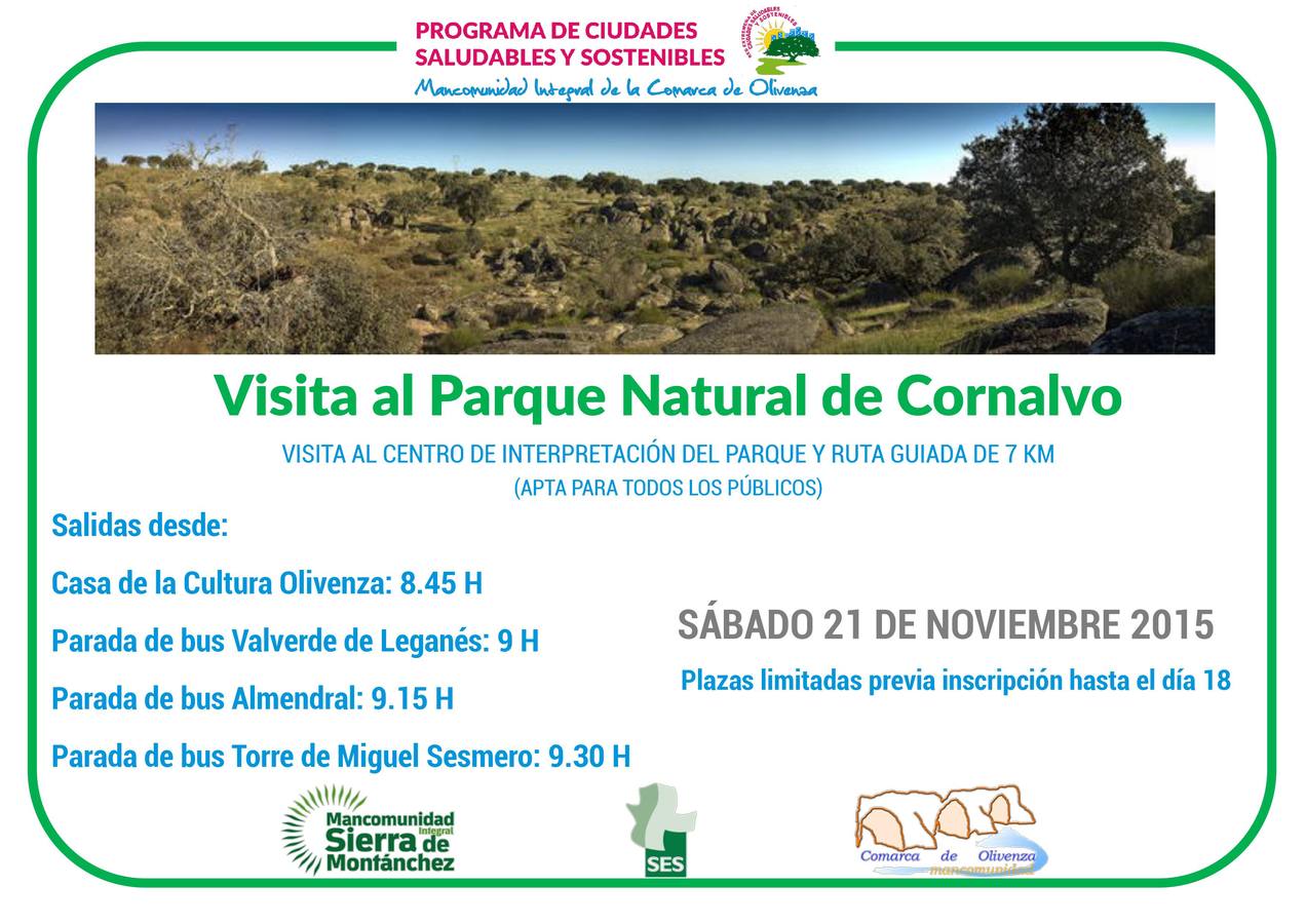 La Mancomunidad organiza una visita gratuita al Parque Natural de Cornalvo