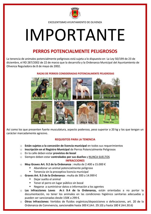 El Consistorio iniciará una nueva campaña sobre perros peligrosos y defecaciones caninas