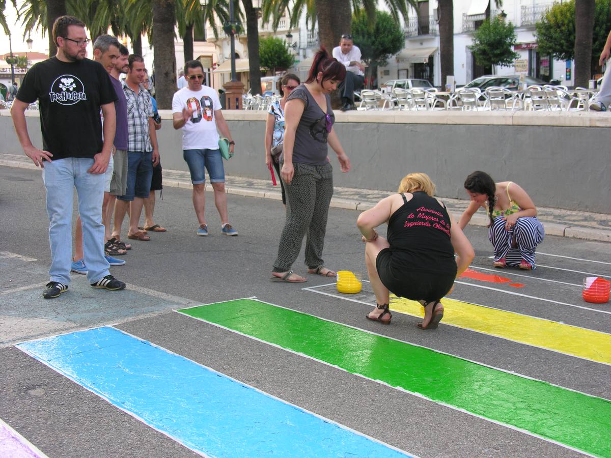 Primera pintada por la diversidad realizada el pasado año. 