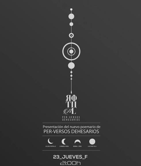 Cartel promocional del libro de poemas 'Ritual', de Per-versos Dehesarios. 