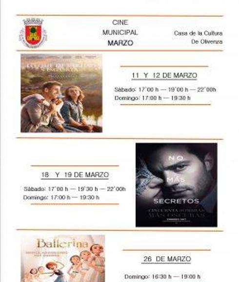 Apertura solidaria de la cartelera cinematográfica de marzo