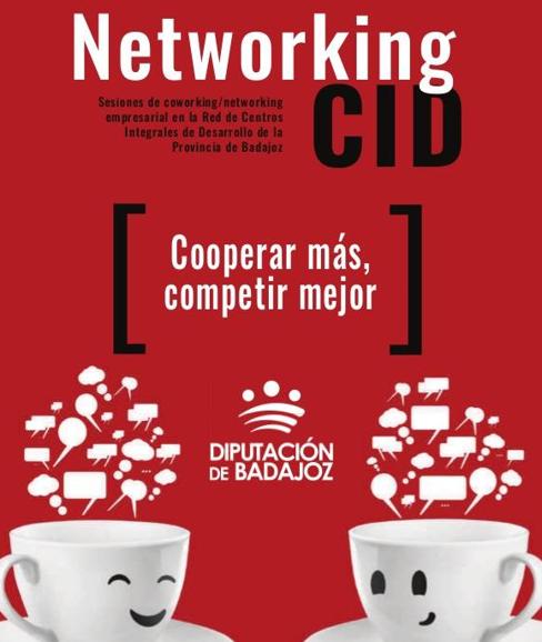 Cartel del encuentro empresarial organizado en el CID de Olivenza. 