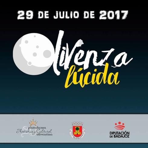 Cartel de 'Olivenza Lúcida 2017'. 