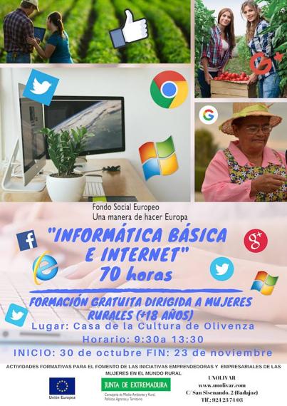 Cartel de la actividad formativa. 