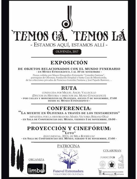 Cartel del ciclo de actividades de Limbo Cultura. 