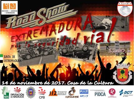 Cartel de la campaña de seguridad vial. 