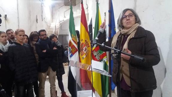 La consejera de Cultura e Igualdad, durante su intervención. 