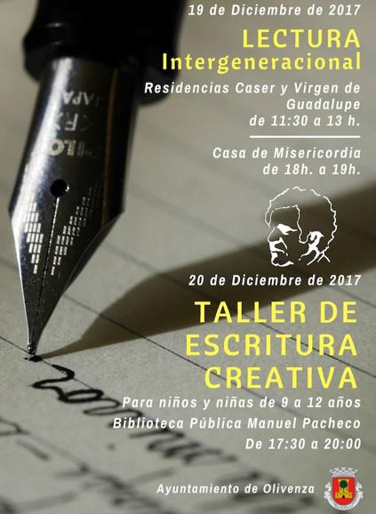 Cartel del Día de la Lectura en Olivenza 2017. 