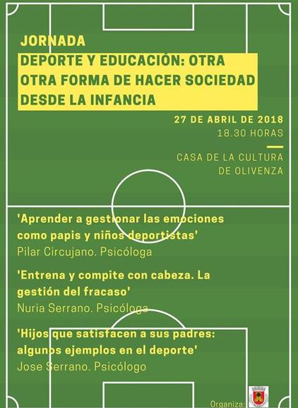 Cartel de la jornada. 