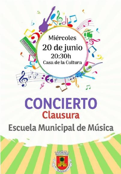 Cartel del concierto de clausura. 