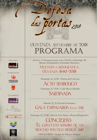 Cartel de la programación. 