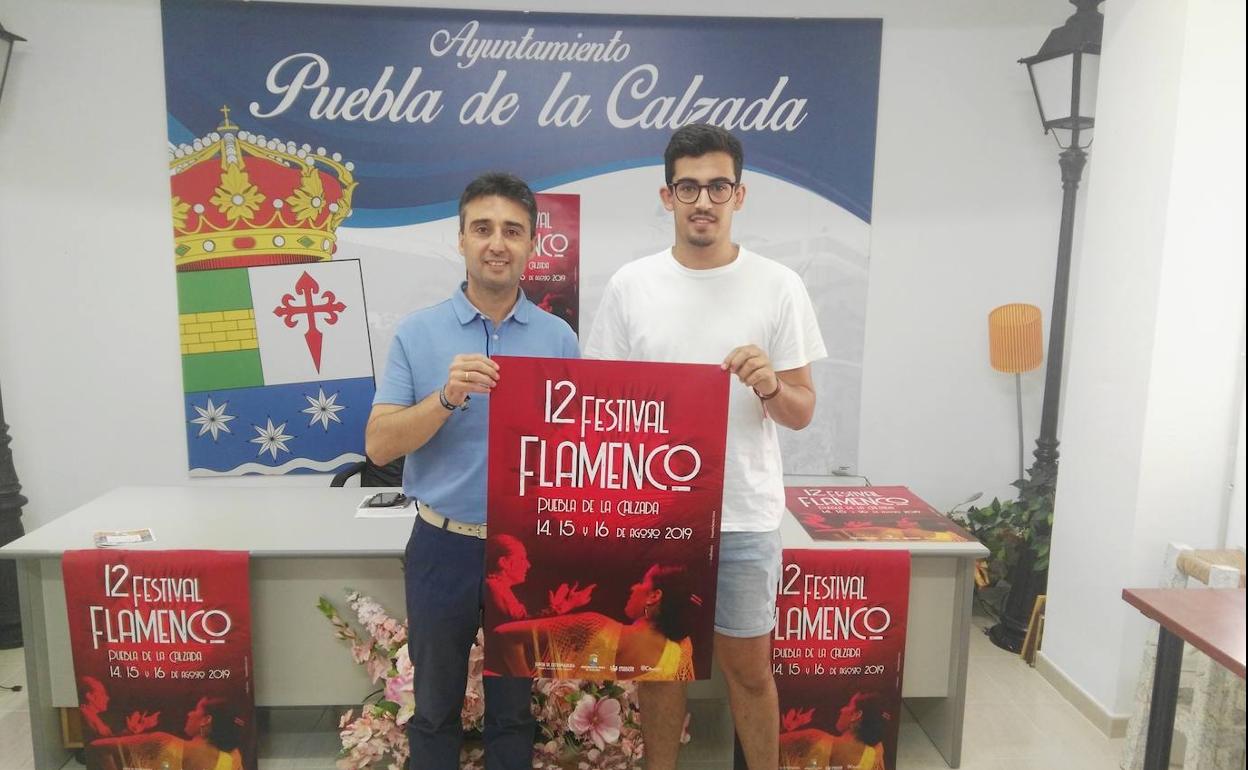 Juan Mari Delfa y Carlos Bermudo en la presentación del festival