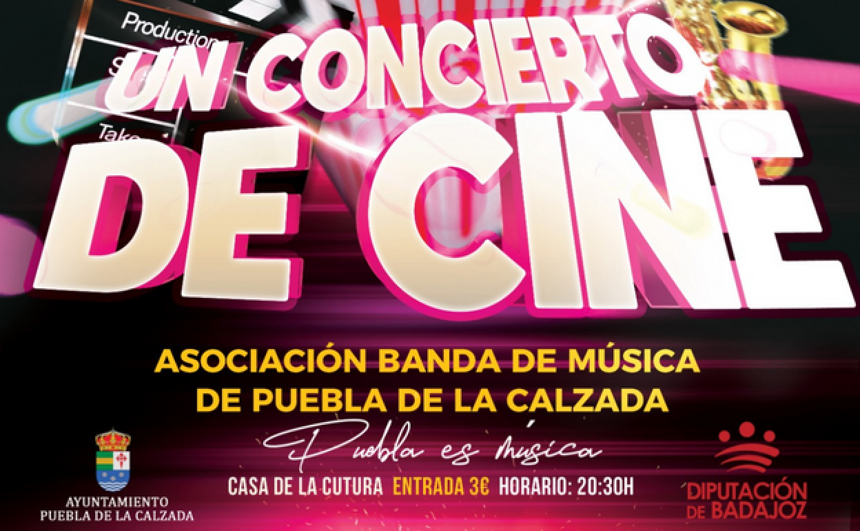 La Banda de Música de Puebla de la Calzada celebra Santa Cecilia con un 'Concierto de Cine'