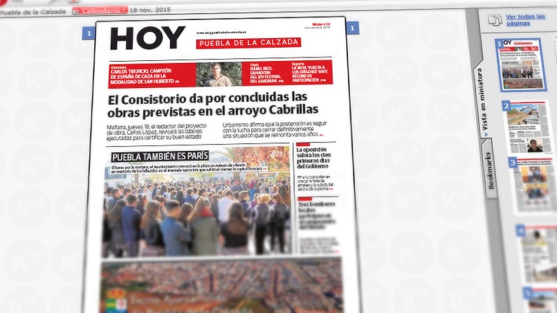 Aspecto que presenta la plataforma