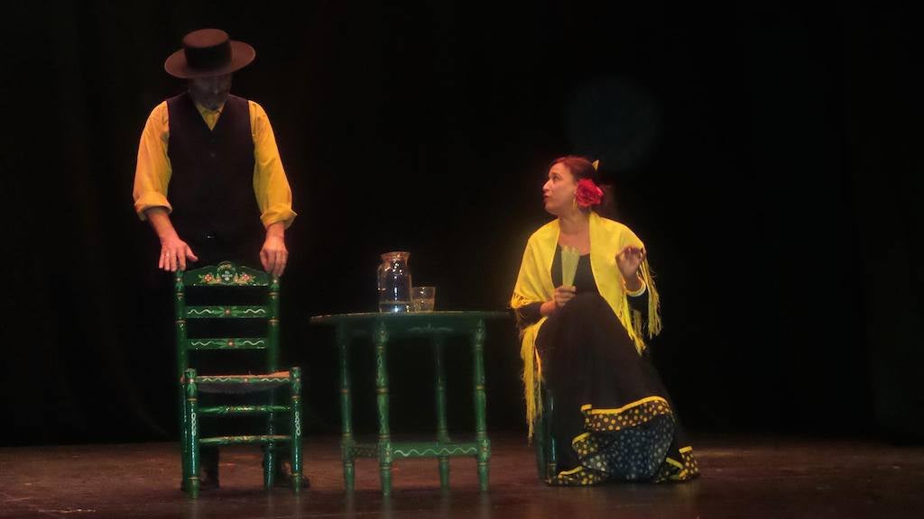 Escena de la representación de esta noche