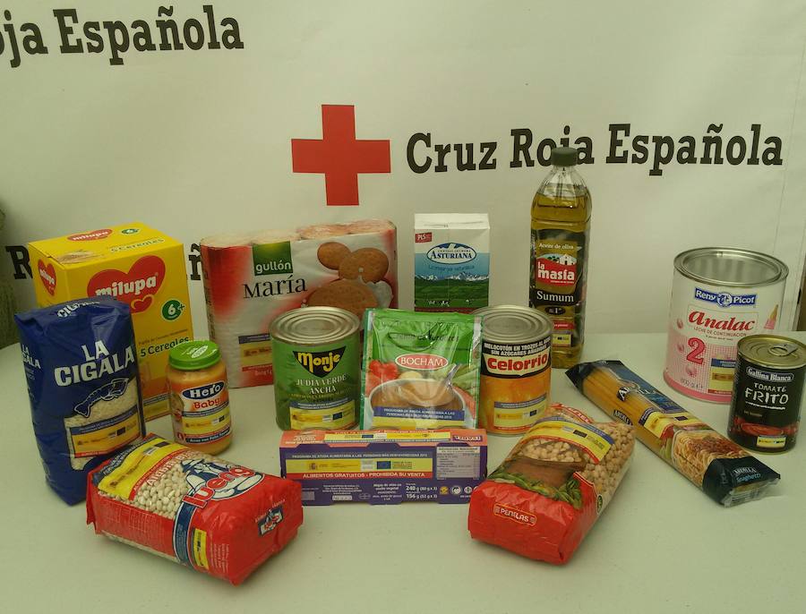 450 personas han recibido alimentos de Cruz Roja