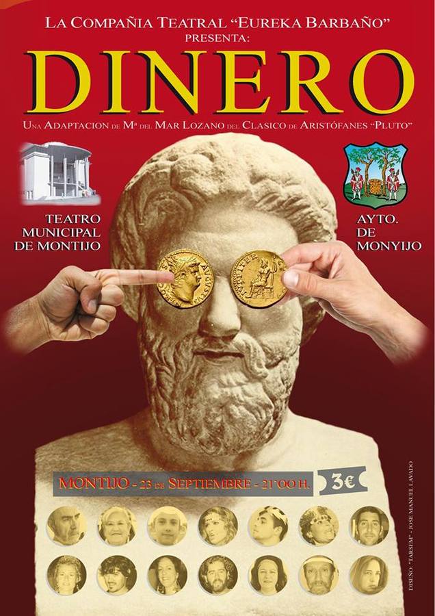 Representación de la obra “Dinero” en el Teatro Municipal