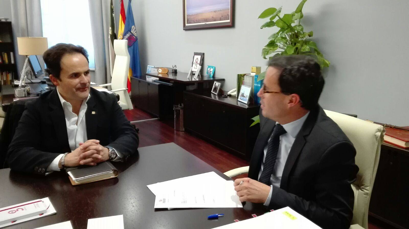 Reunión del Alcalde de Montijo con el Presidente de la Diputación de Badajoz