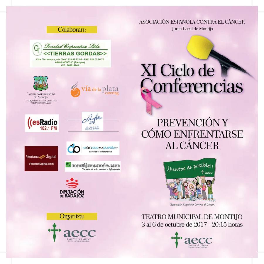 El Presidente de la Junta de Extremadura inaugurará el XI Ciclo de Conferencias 'Prevención y cómo enfrentarse al Cáncer'