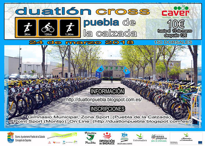 Puebla de la Calzada organiza la III edicición del Duatlón Cross de la localidad