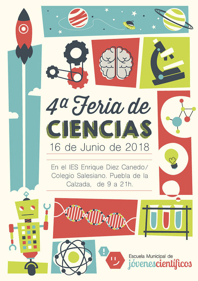 Cartel de la cuarta edición de la Feria de Ciencias