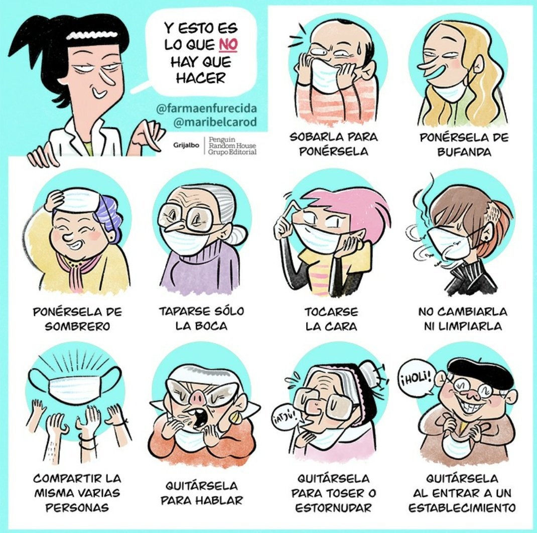 Consejos para el uso de mascarilla 