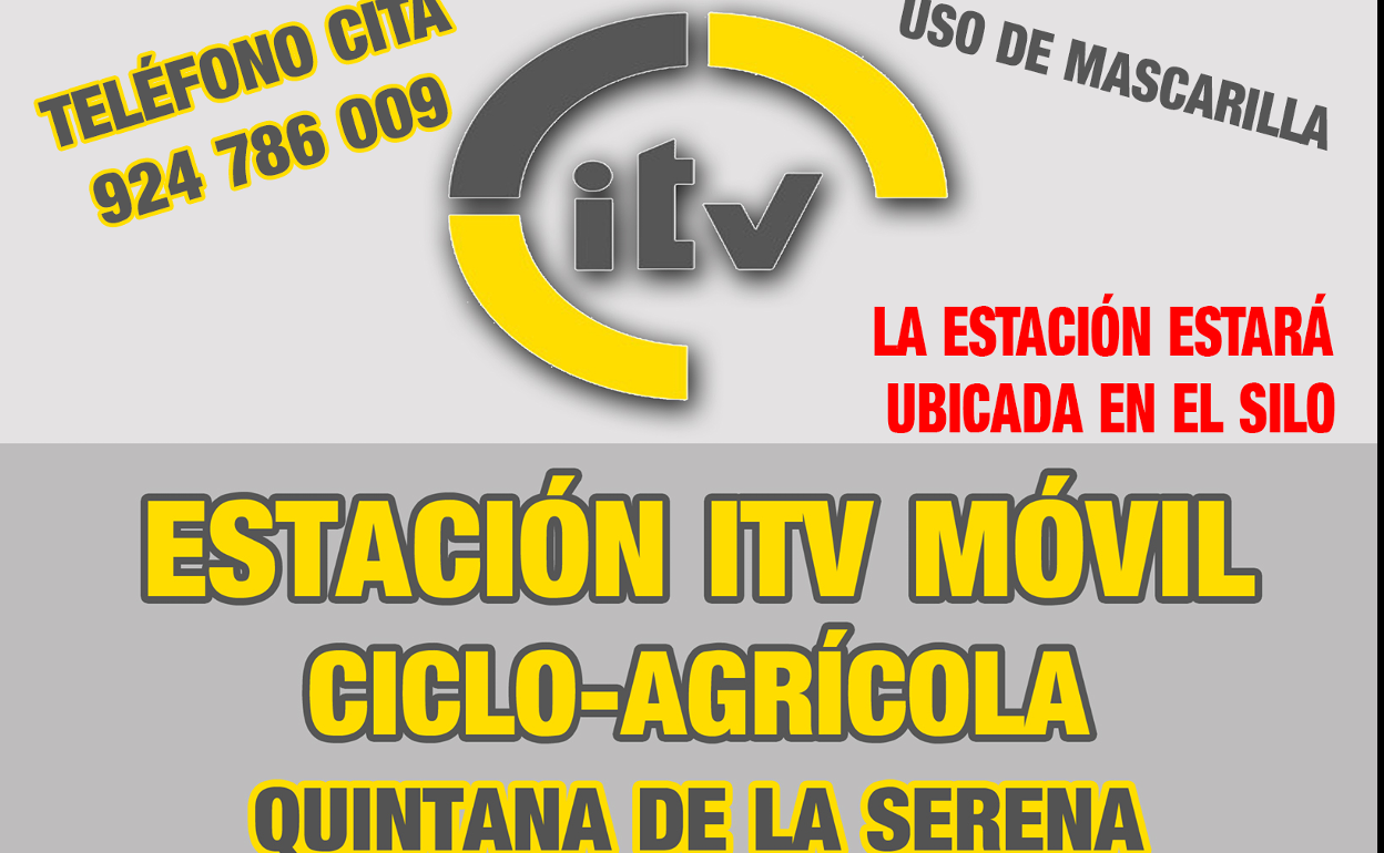 Una estación ITV móvil ciclo-agrícola se instalará en la localidad el 23 de noviembre