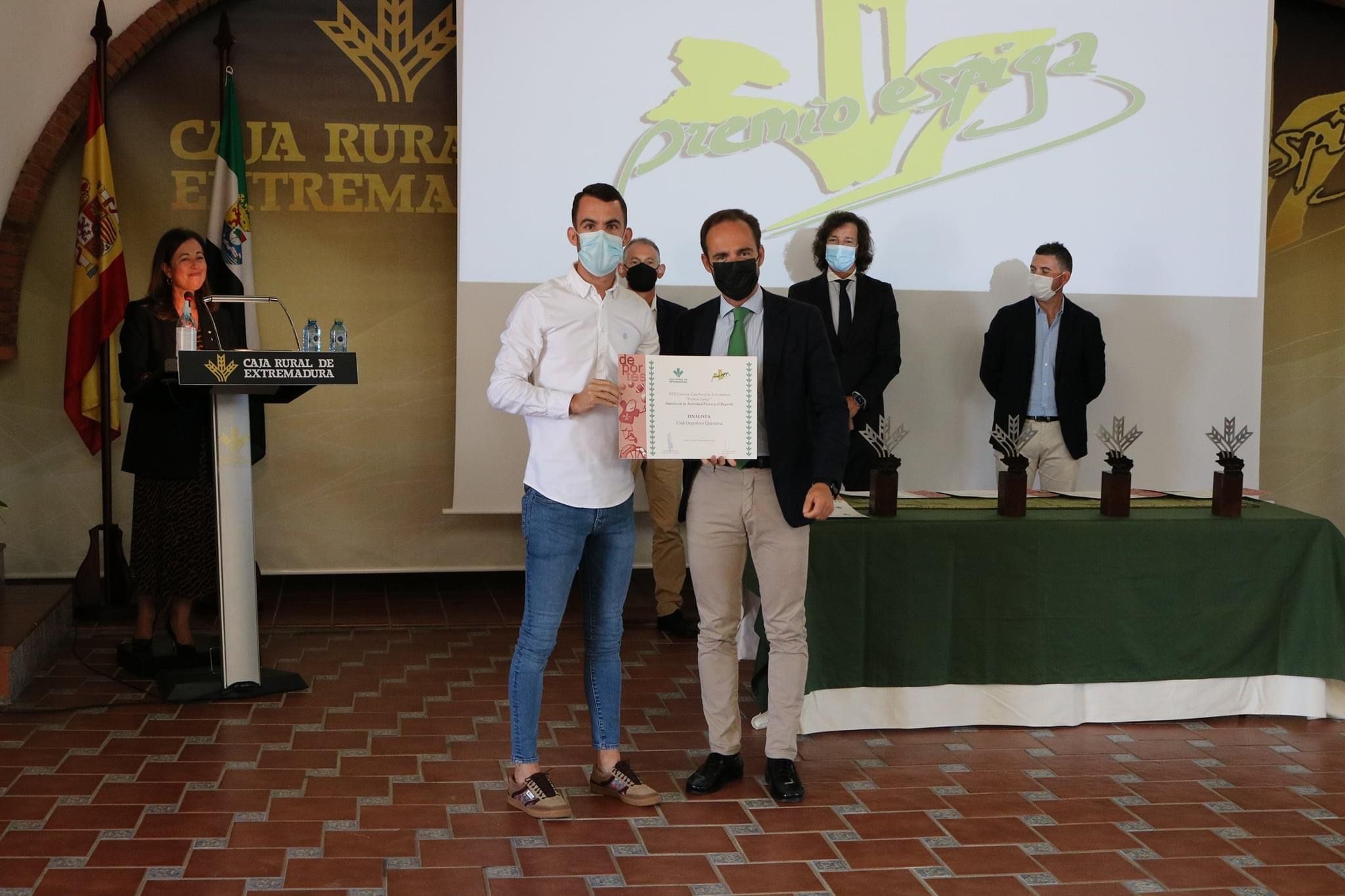 El CD Quintana y su escuela de fútbol, finalistas en los premios Espiga 2021
