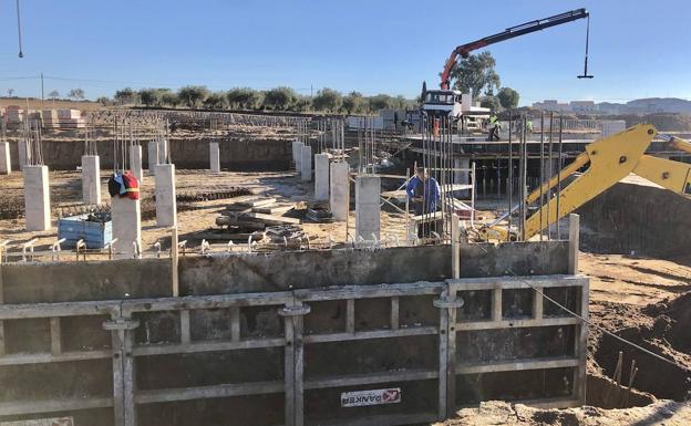 La estructura del colegio va avanzando. 