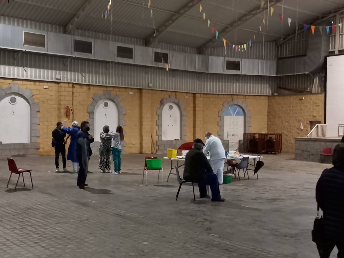 La vacunación en la carpa municipal 