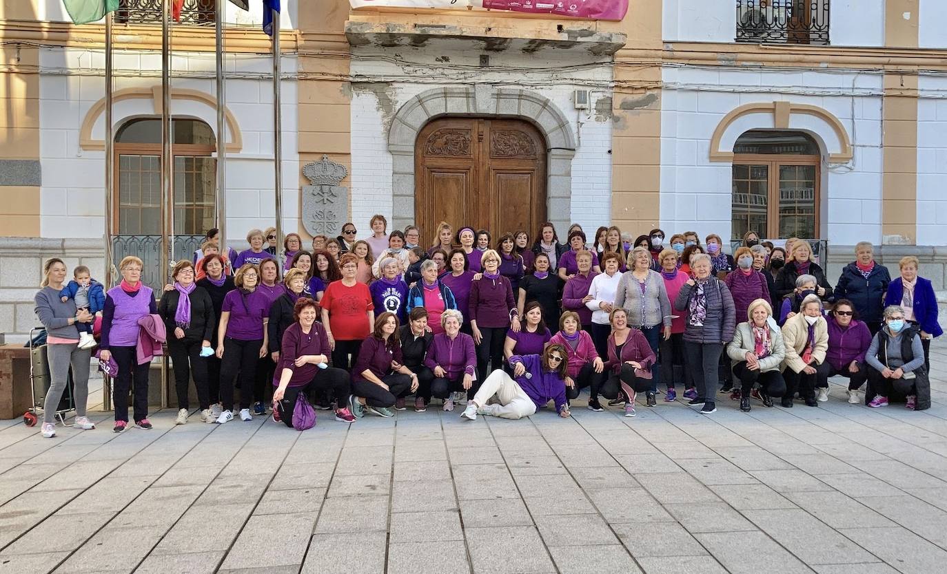 Las participantes en la ruta 