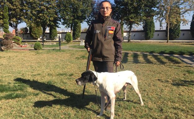 María en el campeonato mundial de Serbia de 2019 con 'Bingo Reventón' 