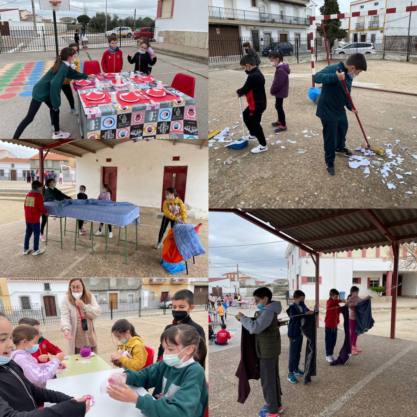 Las distintas tareas que han realizado los alumnos 