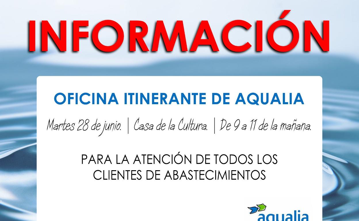 La oficina itinerante de Aqualia llega mañana a Quintana