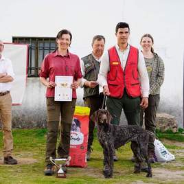 María Fernández y José Manuel Mora, campeones de Extremadura de Perros de Muestra