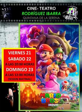 Triple sesión de 'The Super Mario Bros' en el Cine Teatro Rodríguez Ibarra
