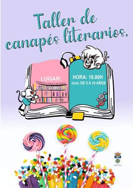 Taller de canapés literarios en la Biblioteca Municipal