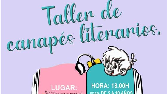 Taller de canapés literarios en la Biblioteca Municipal