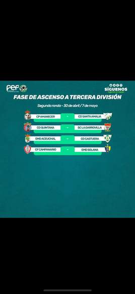 El CD Quintana ya conoce rival en la segunda ronda del play off