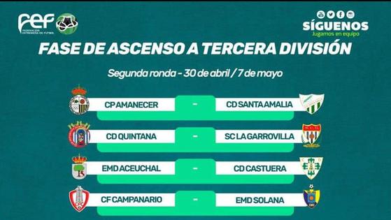 El CD Quintana ya conoce rival en la segunda ronda del play off