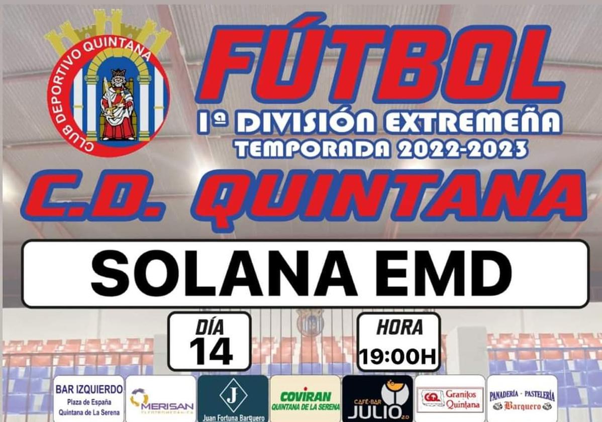 EMD Solana, rival del CD Quintana en la promoción de ascenso