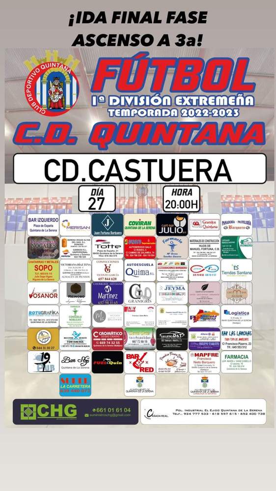 CD Castuera, rival del CD Quintana en la final por el ascenso