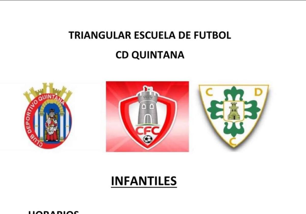 Triangular Escuela de Fútbol en Quintana de la Serena
