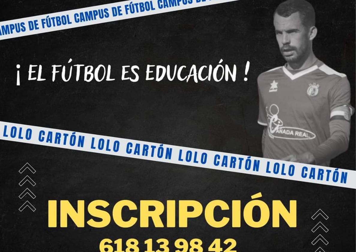 Abierto el plazo de inscripción para el campus de fútbol 'Lolo Cartón'