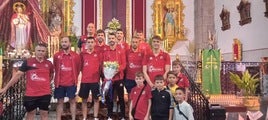 El CD Quintana realizó la tradicional entrega a la Virgen de los Milagros