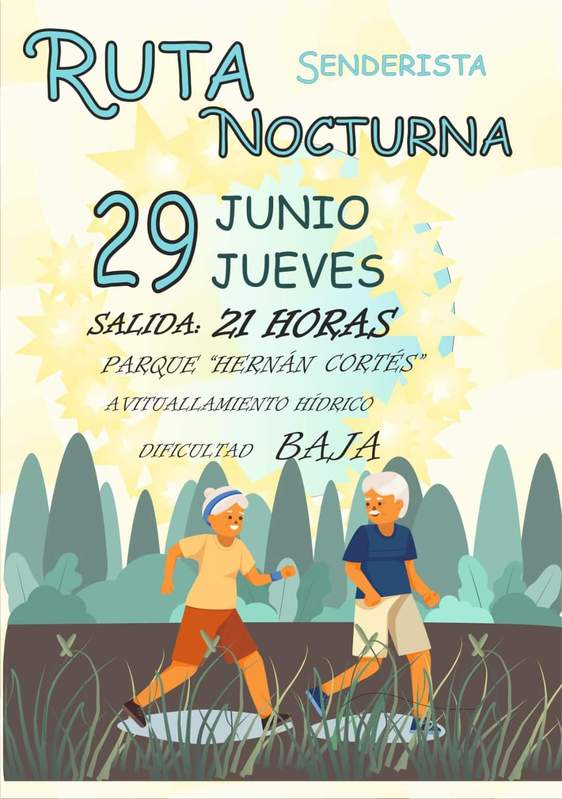 Ruta senderista nocturna gratuita el 29 de junio